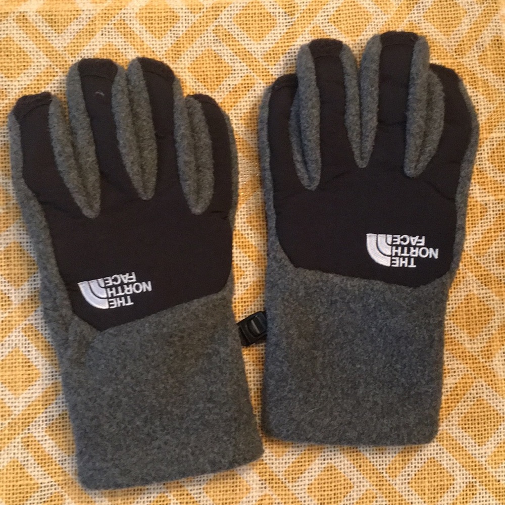 North Face fleece youth gloves